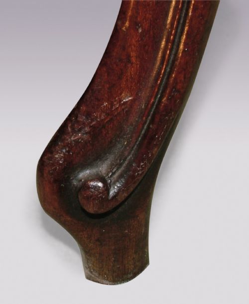 HEPPLEWHITE PERIOD MAHOGANY SERPENTINE CARD TABLE - ADDITIONAL PHOTO 2