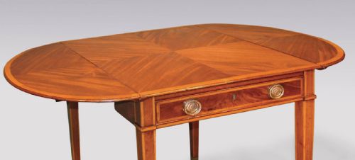 SHERATON PERIOD MAHOGANY PEMBROKE TABLE - ADDITIONAL PHOTO 2