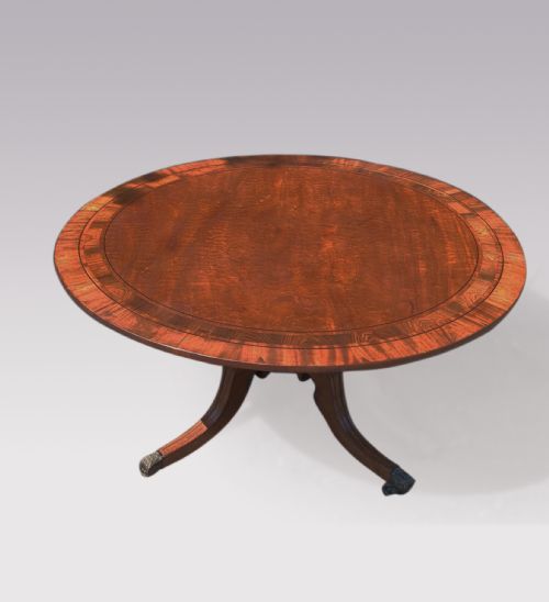 A REGENCY PERIOD MAHOGANY AND ROSEWOOD BREAKFAST TABLE - ADDITIONAL PHOTO 1