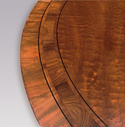 A REGENCY PERIOD MAHOGANY AND ROSEWOOD BREAKFAST TABLE - ADDITIONAL PHOTO 3