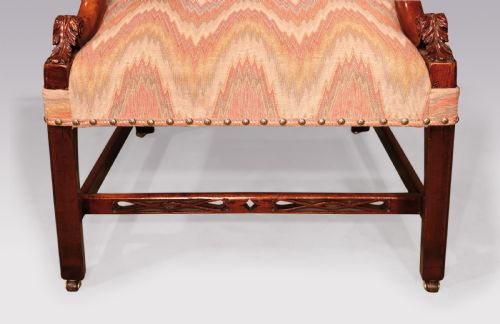 18TH CENTURY MAHOGANY GAINSBOROUGH ARMCHAIR - ADDITIONAL PHOTO 1