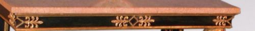 A REGENCY PERIOD PAINTED AND GILT CONSOLE TABLE - ADDITIONAL PHOTO 3