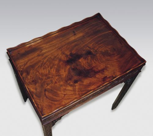 MID18TH CENTURY CHIPPENDALE PERIOD MAHOGANY SILVER TABLE - ADDITIONAL PHOTO 1