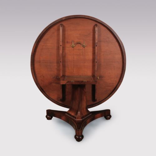 A REGENCY PERIOD ROSEWOOD AND BRASS INLAID BREAKFAST OR CENTRE TABLE - ADDITIONAL PHOTO 2