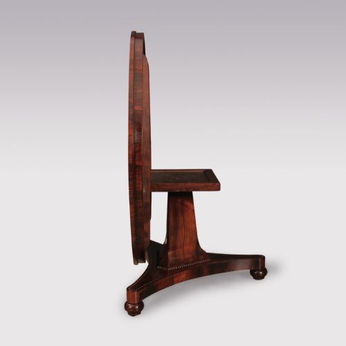 A REGENCY PERIOD ROSEWOOD AND BRASS INLAID BREAKFAST OR CENTRE TABLE - ADDITIONAL PHOTO 3