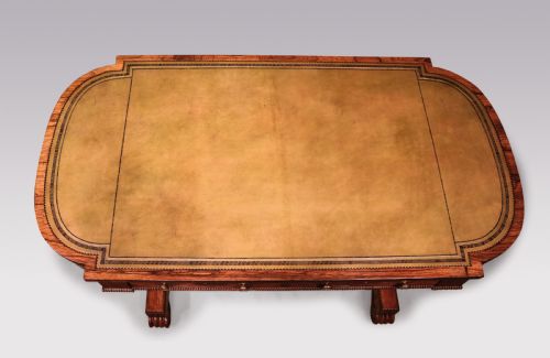 AN EARLY 19TH CENTURY REGENCY PERIOD ROSEWOOD WRITING TABLE - ADDITIONAL PHOTO 2