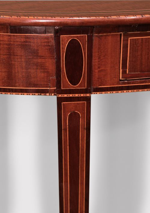 A PAIR OF LATE 18TH CENTURY SHERATON PERIOD MAHOGANY OVAL OCCASIONAL TABLES - ADDITIONAL PHOTO 5