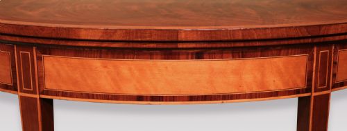 ANTIQUE SHERATON PERIOD MAHOGANY CARDCONSOLE TABLE - ADDITIONAL PHOTO 3