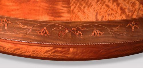 ANTIQUE 19TH CENTURY SATINWOOD OVAL OCCASIONAL TABLE - ADDITIONAL PHOTO 5