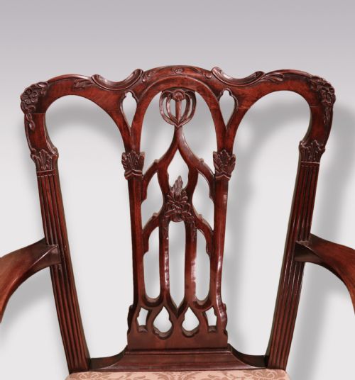 ANTIQUE SET OF 12 MID 19TH CENTURY MAHOGANY DINING CHAIRS - ADDITIONAL PHOTO 3