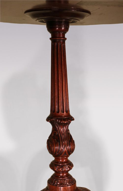 ANTIQUE GEORGE III PERIOD MAHOGANY TRIPOD TABLE - ADDITIONAL PHOTO 2