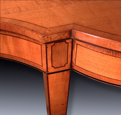 ANTIQUE SHERATON PERIOD SATINWOOD CONSOLE TABLE - ADDITIONAL PHOTO 1