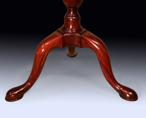 ANTIQUE GEORGE II PERIOD MAHOGANY KETTLE STAND - ADDITIONAL PHOTO 2