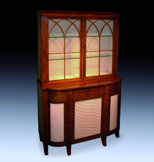 NEAR PAIR OF EARLY 19TH CENTURY REGENCY PERIOD BOOKCASES - ADDITIONAL PHOTO 1