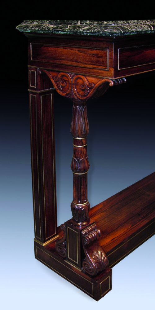 FINE REGENCY PERIOD ROSEWOOD CONSOLE TABLE - ADDITIONAL PHOTO 2