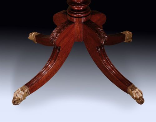 ANTIQUE REGENCY PERIOD MAHOGANY OCCASIONAL TABLE - ADDITIONAL PHOTO 3
