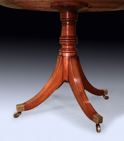 ANTIQUE GEORGE III PERIOD MAHOGANY DRUM TABLE - ADDITIONAL PHOTO 4