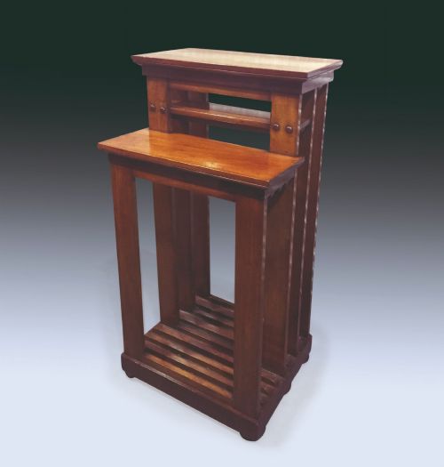 19TH CENTURY CIRCULAR MAHOGANY EXTENDING DINING TABLE WITH WINDOUT MECHANISM - ADDITIONAL PHOTO 4
