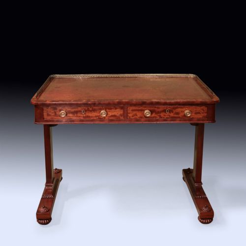 ANTIQUE REGENCY PERIOD MAHOGANY WRITING TABLE - ADDITIONAL PHOTO 1