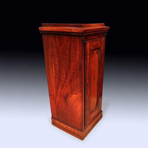 ANTIQUE PAIR OF GEORGE III PERIOD MAHOGANY PEDESTAL CUPBOARDS - ADDITIONAL PHOTO 5