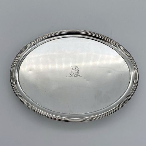 18th Century Antique George III Silver Salver London 1798 John Crouch I & Thomas Hannam
