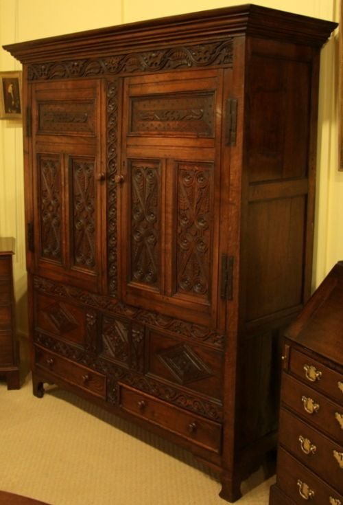 A Late 17th Century Oak Press Dated 1669