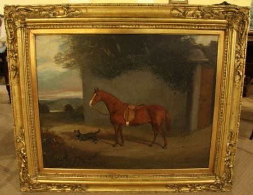 An English School Painting – Waiting for the Master – Circa 1850