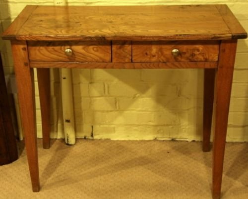 A Two Drawer French Elm Server