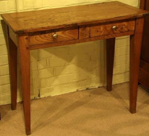 fig 1. A Two Drawer French Elm Server