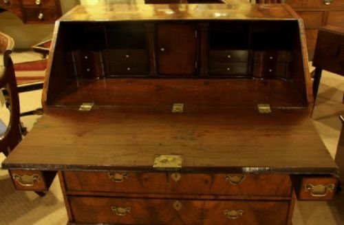 fig 1. A Sympathetically Restored George II Walnut Bureau Circa 1750