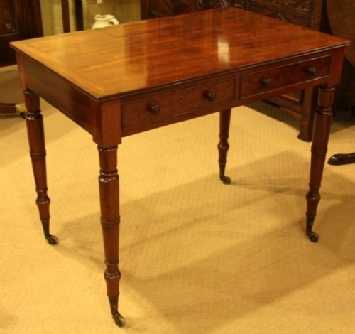 fig 1. A Fine Regency Mahogany Writing Table
