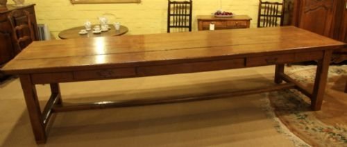 fig 1. An Enormous Beech Farmhouse Table from Normandy