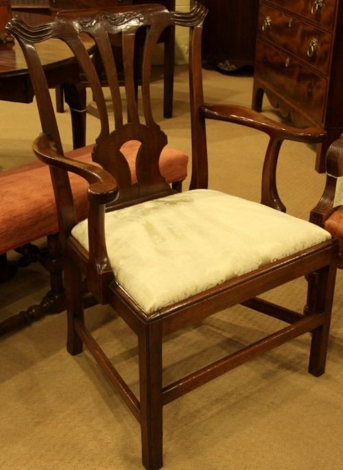 fig 1. A George II Walnut Armchair Circa 1755
