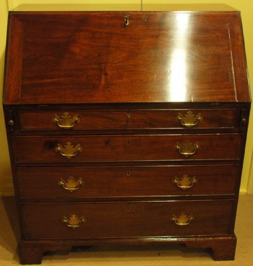 A Mid 18th Century Mahogany Bureau