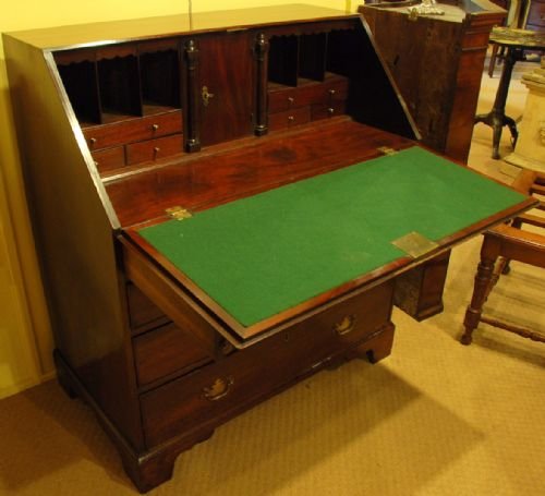 fig 1. A Mid 18th Century Mahogany Bureau