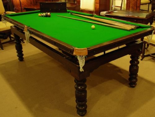 A Mid 19th Century Oak Dining / Snooker Table