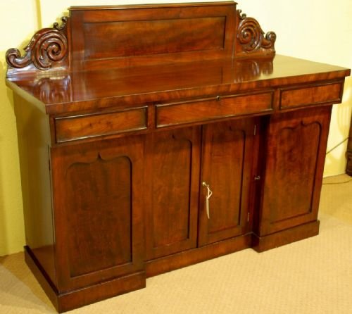 fig 1. A Regency Mahogany Sideboard with Drawers and Cupboards