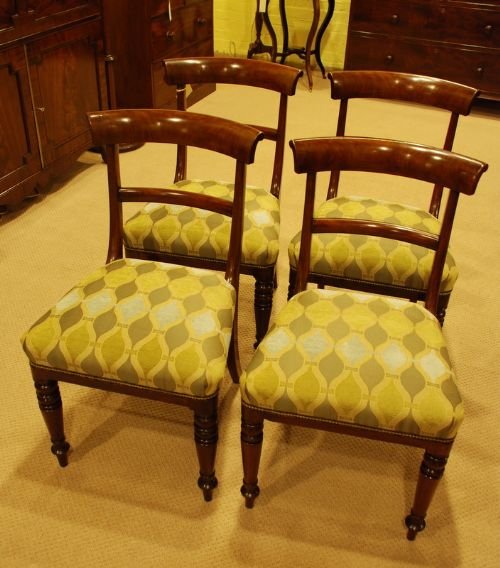 A Matched Set of Four Victorian Dining Chairs
