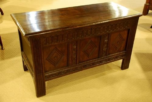 fig 1. A Late 17th Century Oak Coffer