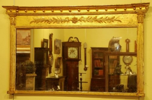 An Early 19th Century Giltwood Overmantle Mirror