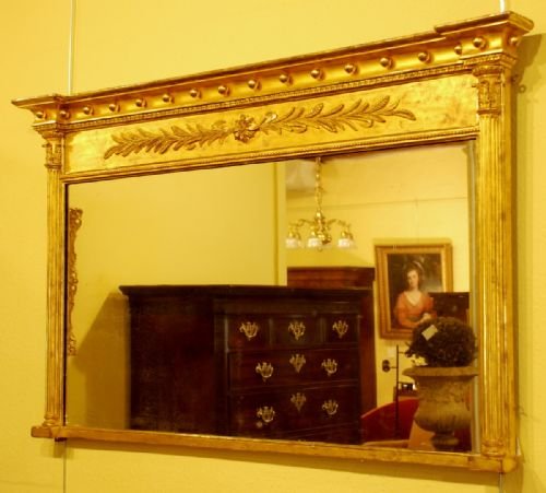 fig 1. An Early 19th Century Giltwood Overmantle Mirror