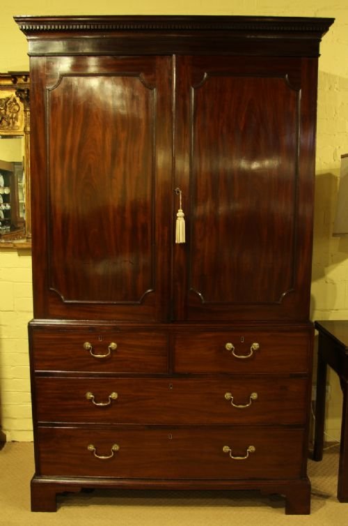 A George III Mahogany Linen Press.