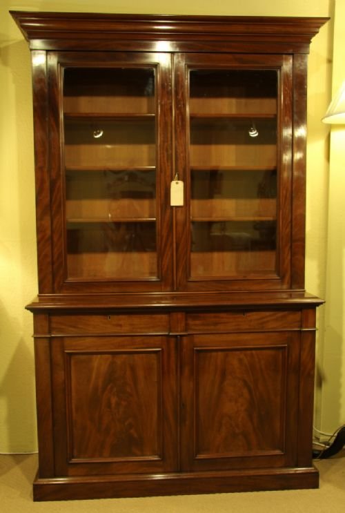A Mid-victorian Mahogany Bookcase