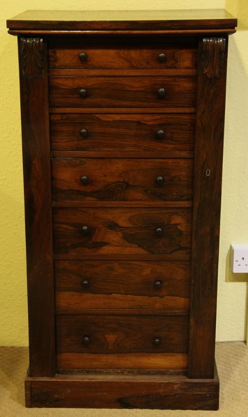 An Early 19th Century Rosewood Wellington Chest
