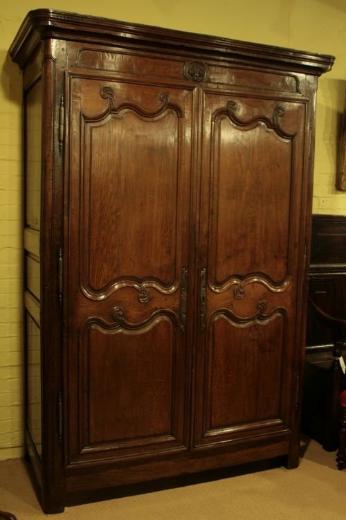 fig 1. A French Provincial Oak Armoire.