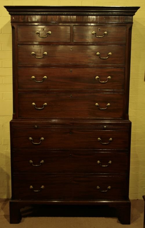 George III Mahogany Chest on Chest