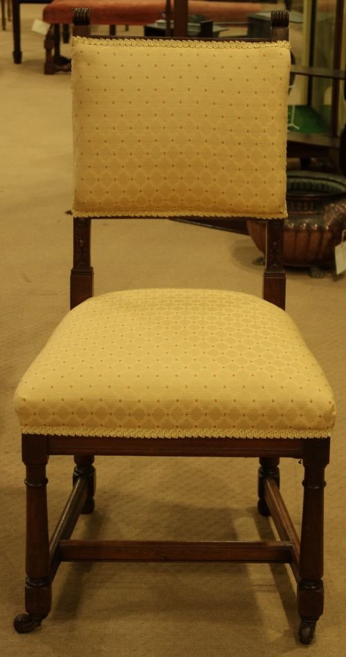 fig 1. A set of Six Henri II French Walnut Dining Chairs