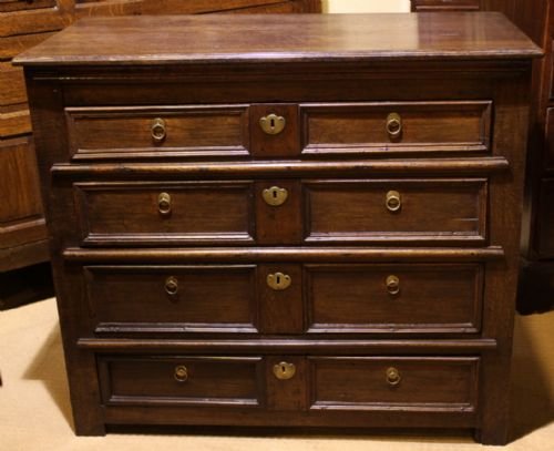 Late 17th Century Oak Country Chest of Drawers