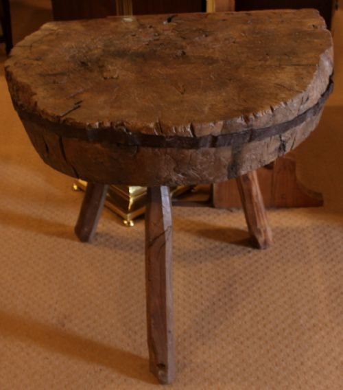 Rustic 19th Century Chopping Block