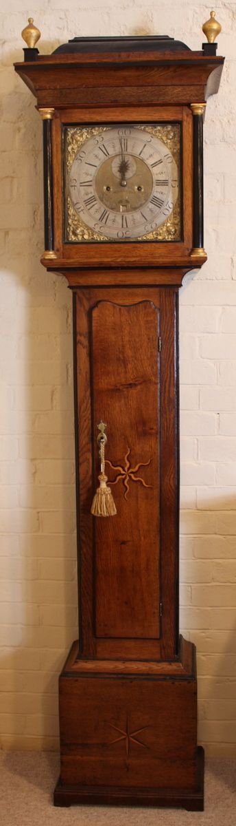 An Early 18th Century Oak Longcase Clock
